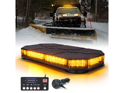 Ranger G1 Series Mini Emergency Rooftop Light Bar with Magnetic Base; Amber (Universal; Some Adaptation May Be Required)