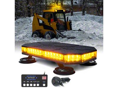 Ranger G2 Series Mini Emergency Rooftop Light Bar with Magnetic Base; Amber (Universal; Some Adaptation May Be Required)