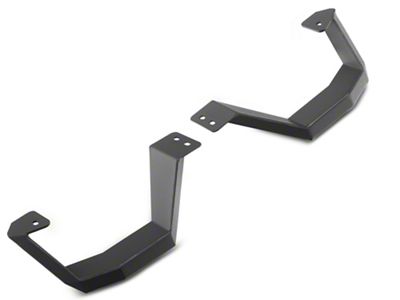Go Rhino Drop Steps for RB Running Boards; Textured Black (07-25 Jeep Wrangler JK & JL)