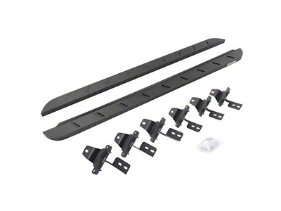 Go Rhino RB10 Slim Running Boards; Textured Black (18-25 Jeep Wrangler JL 4-Door)
