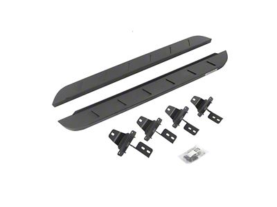 Go Rhino RB10 Slim Running Boards; Textured Black (18-25 Jeep Wrangler JL 2-Door)