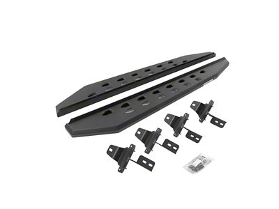 Go Rhino RB20 Slim Running Boards; Textured Black (18-25 Jeep Wrangler JL 2-Door)