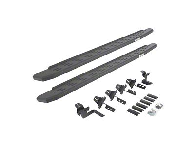 Go Rhino RB30 Running Boards; Protective Bedliner Coating (07-18 Jeep Wrangler JK 4-Door)