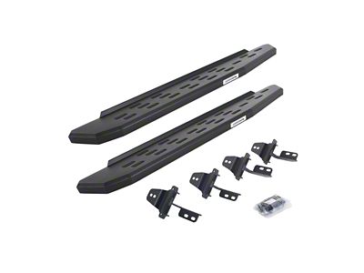 Go Rhino RB30 Running Boards; Textured Black (07-18 Jeep Wrangler JK 2-Door)