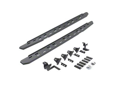 Go Rhino RB30 Slim Line Running Boards; Textured Black (07-18 Jeep Wrangler JK 4-Door)