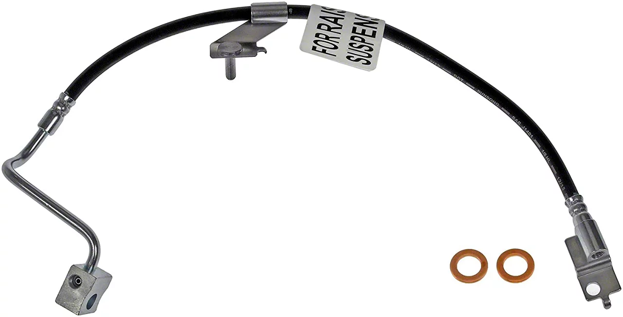 Jeep Wrangler Rear Brake Hydraulic Hose for Lifted Applications; Center