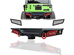 Rear Bumper with LED Lights and Hitch Receiver (07-18 Jeep Wrangler JK)