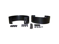 Rear Bumperettes; Black (76-95 Jeep CJ5, CJ7 & Wrangler YJ)