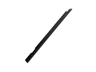 Rear Door Outer Belt Weatherstrip; Driver Side (07-18 Jeep Wrangler JK 4-Door)