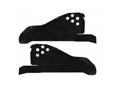 Rear Inner Fender Insert Kit; Texturized Black (07-18 Jeep Wrangler JK)