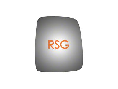 Redi-Cuts RSG Side View Mirror Glass; Passenger Side (03-06 Jeep Wrangler TJ)