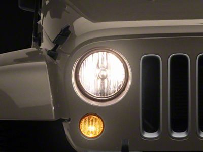 Replacement Halogen Headlight; Passenger Side (07-18 Jeep Wrangler JK)