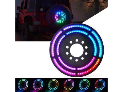 RGB Dual Ring Spare Tire LED Brake Light (07-25 Jeep Wrangler JK & JL)