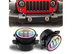 RGB Halo Rotating LED Fog Lights (07-18 Jeep Wrangler JK)