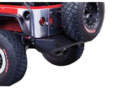 Rock Crawler Rear Bumper; Black (07-18 Jeep Wrangler JK)