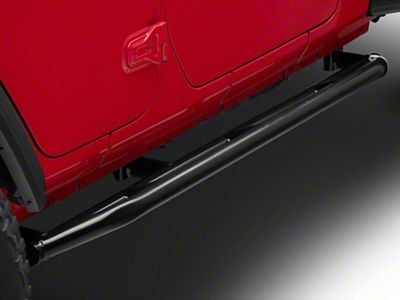 Rock Sliders; Black (18-25 Jeep Wrangler JL 4-Door)
