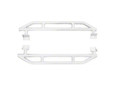 Rock Sliders; Cloud White (07-18 Jeep Wrangler JK 2-Door)