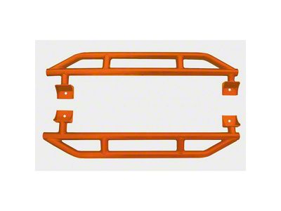 Rock Sliders; Fluorescent Orange (07-18 Jeep Wrangler JK 2-Door)