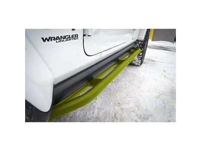 Rock Sliders; Gecko Green (18-25 Jeep Wrangler JL 4-Door)