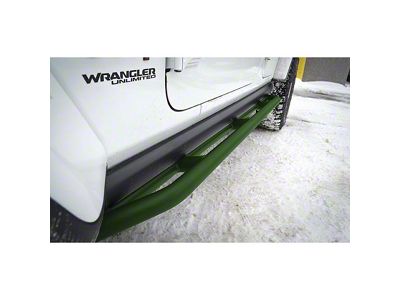 Rock Sliders; Locas Green (18-25 Jeep Wrangler JL 4-Door)