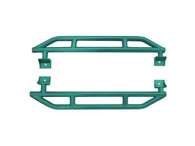 Rock Sliders; Teal (07-18 Jeep Wrangler JK 2-Door)