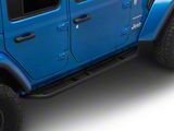 Rocker Armor Steps; Fine Textured Black (18-26 Jeep Wrangler JL 4-Door)