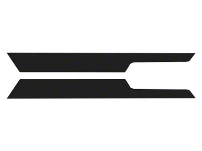 Rocker Panel Sideplates; Black (87-95 Jeep Wrangler YJ)