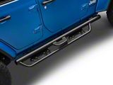 Rocker Slider Drop Running Boards; Fine Textured Black (18-26 Jeep Wrangler JL 4-Door)