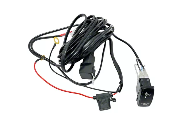 Wrangler Rocker Switch Jeep Wrangler Rocker Switch with Wiring Harness (Universal; Some ...