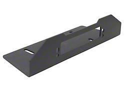 Rockline Bumper Fairlead Mount Plate; Textured Black (07-24 Jeep Wrangler JK & JL)