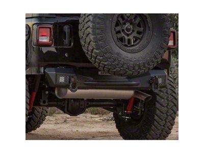 Go Rhino Rockline Low Profile Body Mount Spare Tire Carrier; Textured Black (18-25 Jeep Wrangler JL)