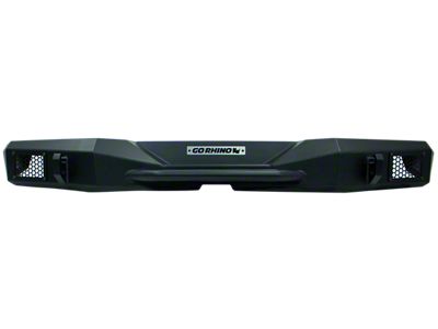 Go Rhino Rockline Full Width Rear Bumper; Textured Black (07-18 Jeep Wrangler JK)