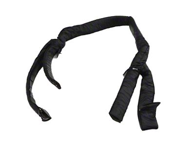 Roll Bar Pad Kit; Black (76-91 Jeep CJ5, CJ7 & Wrangler YJ)