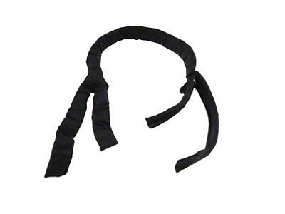 Roll Bar Pad Kit; Black Denim (92-95 Jeep Wrangler YJ)