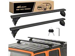 Roof Rack Aluminum Cross Bars with Anti-Theft Lock (07-26 Jeep Wrangler JK & JL)