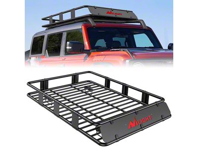 Roof Rack Cargo Basket; 64-Inch x 39-Inch x 6-Inch (Universal; Some Adaptation May Be Required)