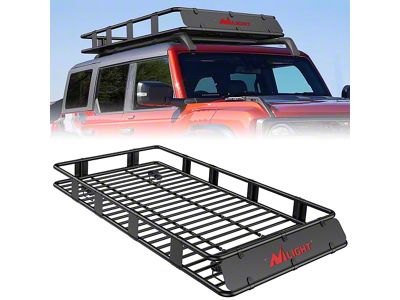 Roof Rack Cargo Basket; 84-Inch x 39-Inch x 6-Inch (Universal; Some Adaptation May Be Required)