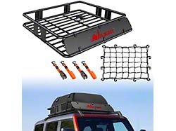 Roof Rack Cargo Basket with Cargo Net and Ratchet Strps; 43-Inch x 39-Inch x 6-Inch (Universal; Some Adaptation May Be Required)