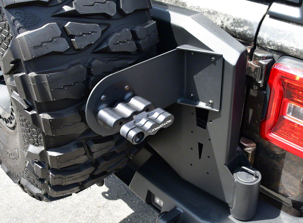 RotoPax Mount; Textured Black (07-25 Jeep Wrangler JK & JL)