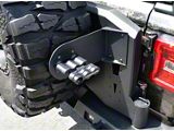 RotoPax Mount; Textured Black (07-26 Jeep Wrangler JK & JL)