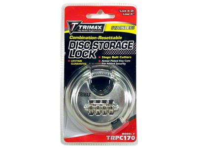 Round Stainless Steel Padlock; Combo Lock