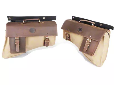 Saddlebags; Tan (18-25 Jeep Wrangler JL 2-Door)