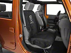 Seat Cover with Jeep Star; Black (Universal; Some Adaptation May Be Required)