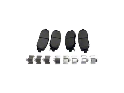 Semi-Metallic Brake Pads; Rear Pair (18-25 Jeep Wrangler JL w/ 342mm Solid Rear Rotors)