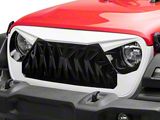 American Modified Shark Grille; Black and White (18-25 Jeep Wrangler JL)