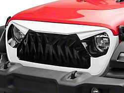 American Modified Shark Grille; Black and White (18-25 Jeep Wrangler JL)