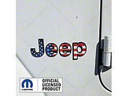 Side Fender American Flag Vinyl Overlays; Full Color (18-26 Jeep Wrangler JL)