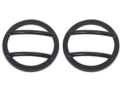 Side Marker Light Covers; Textured Black (07-18 Jeep Wrangler JK)