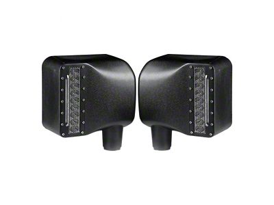 Side Mirrors with Smoked LED Spotlight (07-18 Jeep Wrangler JK)