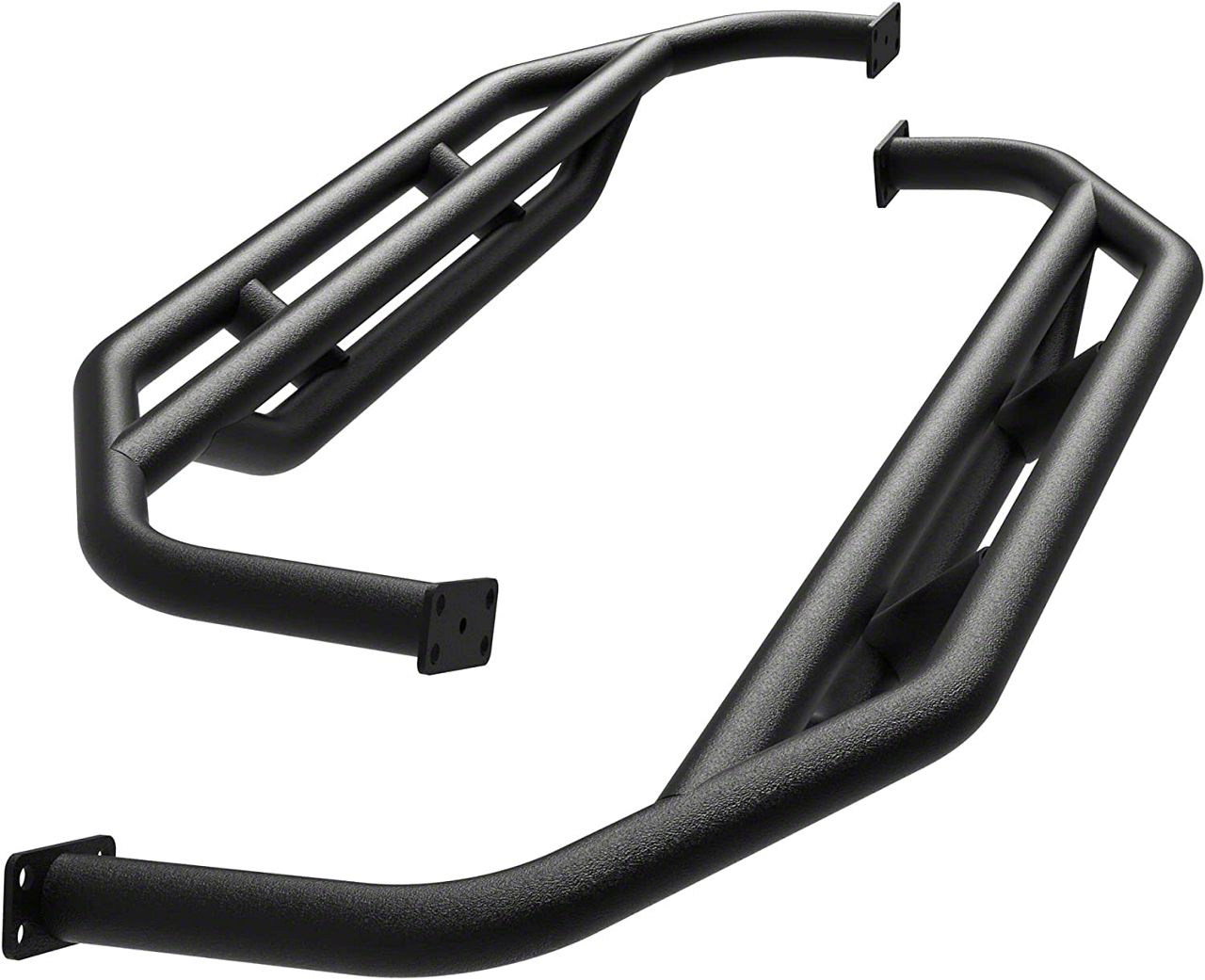 Jeep Wrangler Side Step Armor Textured Black Nerf Bars (8706 Jeep